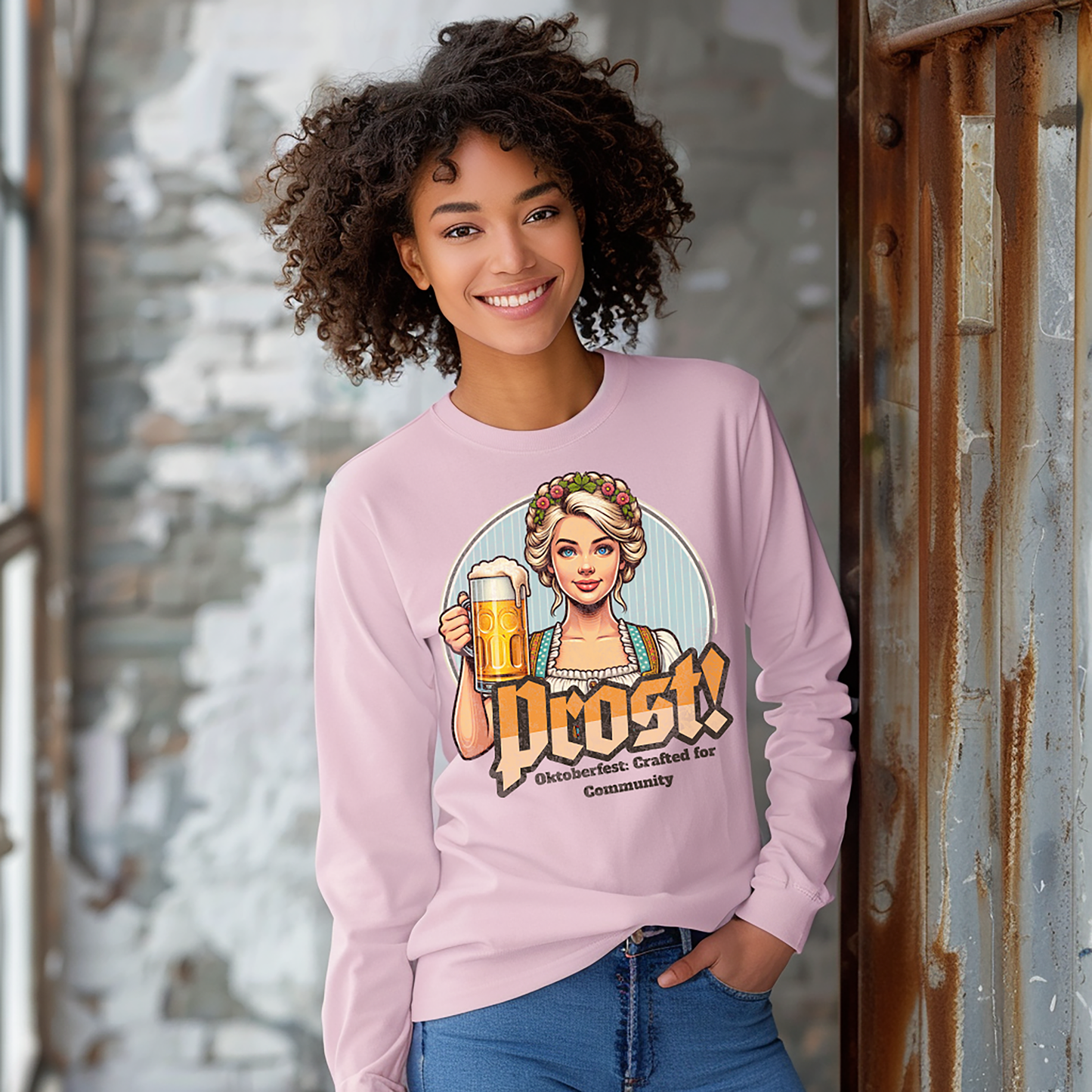 Oktoberfest Female Prost! Unisex Long Sleeve