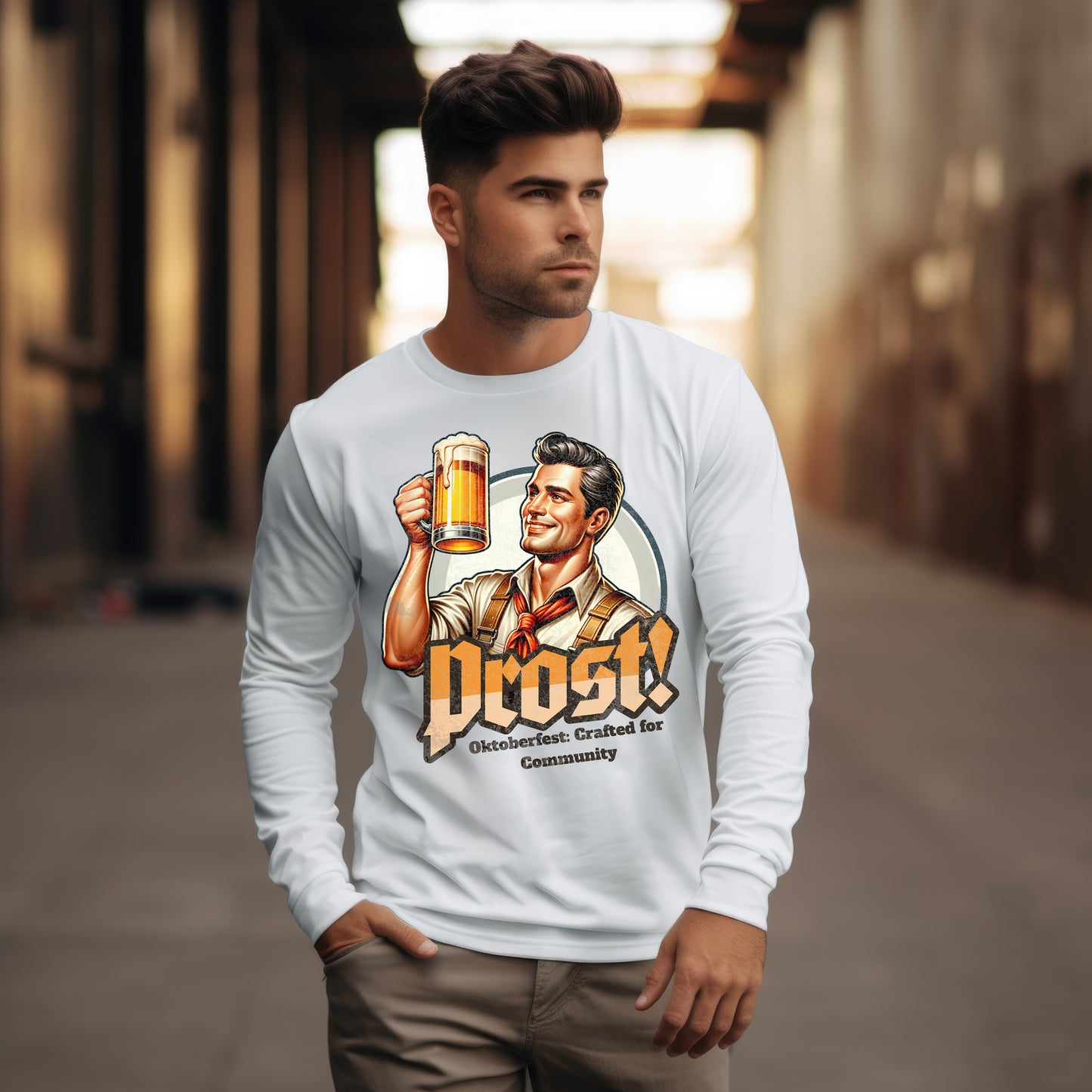 Oktoberfest Male Prost! Unisex Long Sleeve