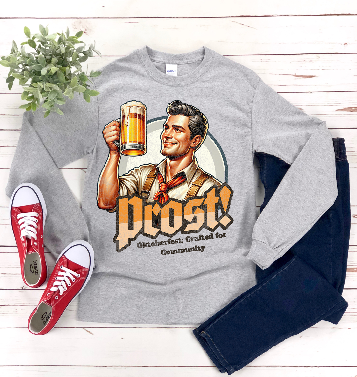 Oktoberfest Male Prost! Unisex Long Sleeve