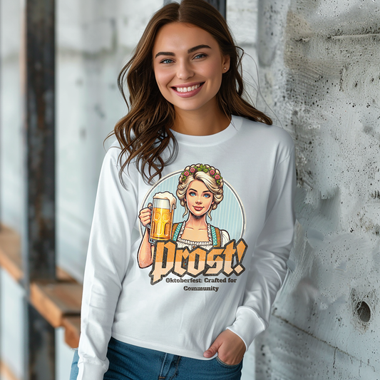 Oktoberfest Female Prost! Unisex Long Sleeve