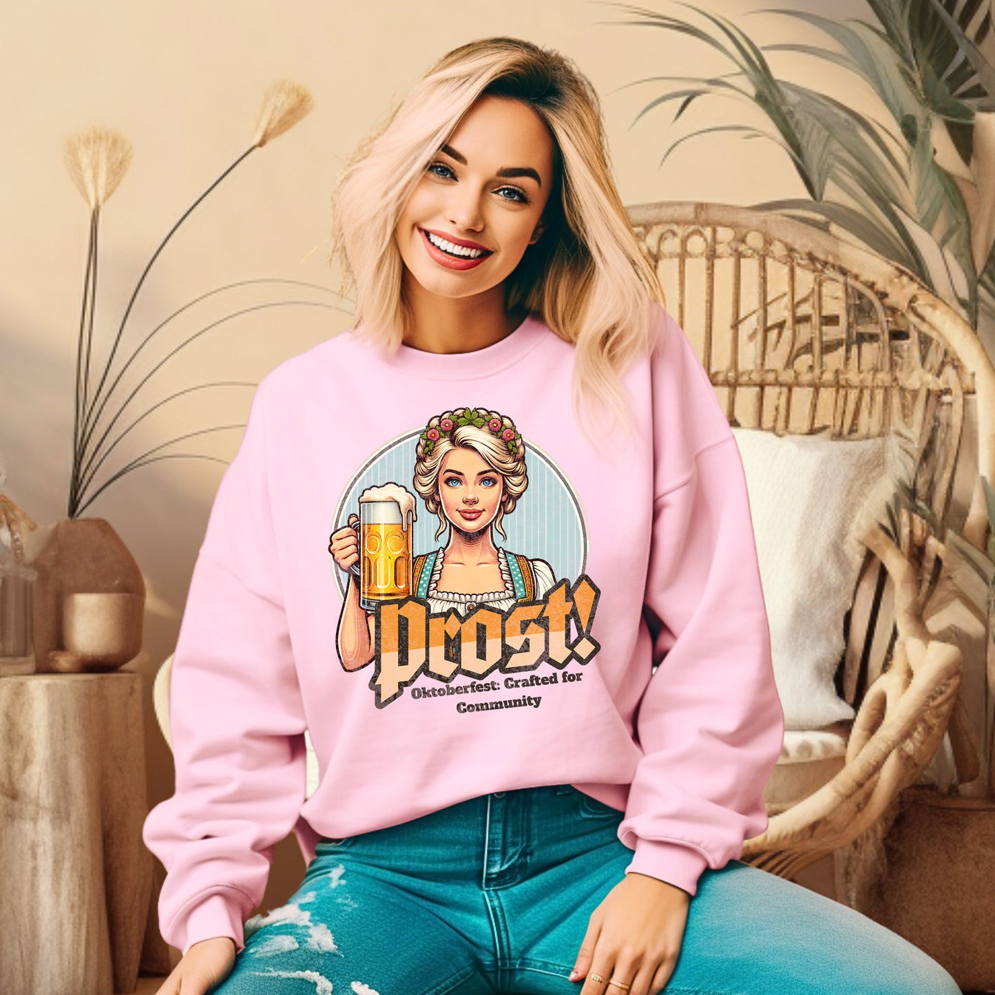 Oktoberfest Female Prost! Sweatshirt